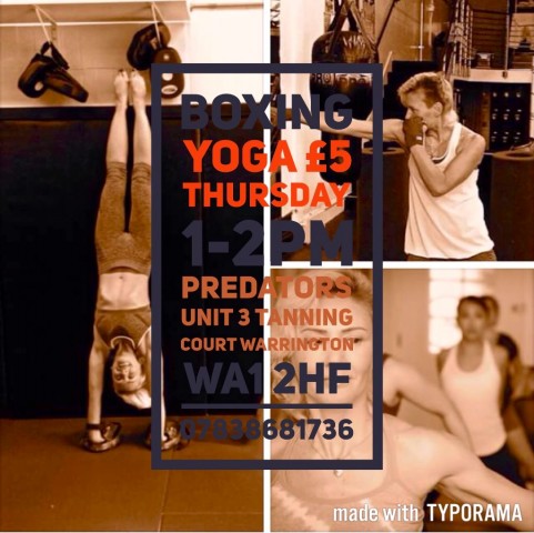 Boxing Yoga class at Warrington